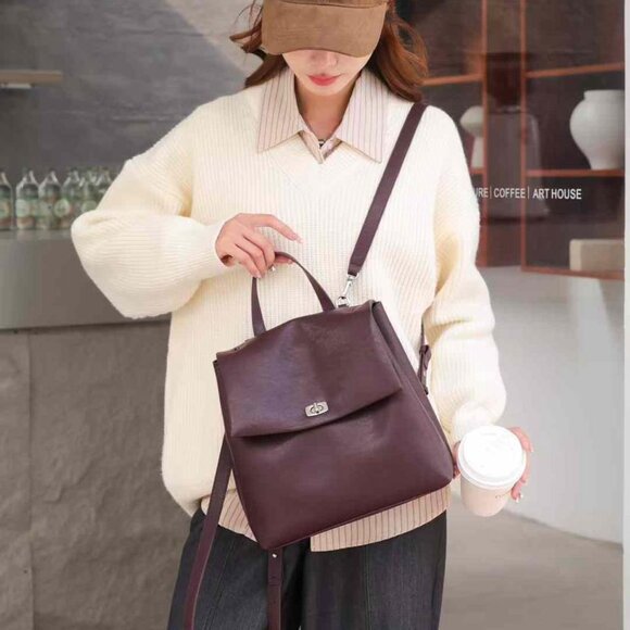 Timeless Leather Backpack Urban Elegance main image 6